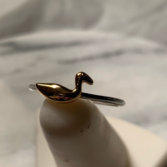 Sterling Silver Duck Ring size 7 - Picture 1 of 3